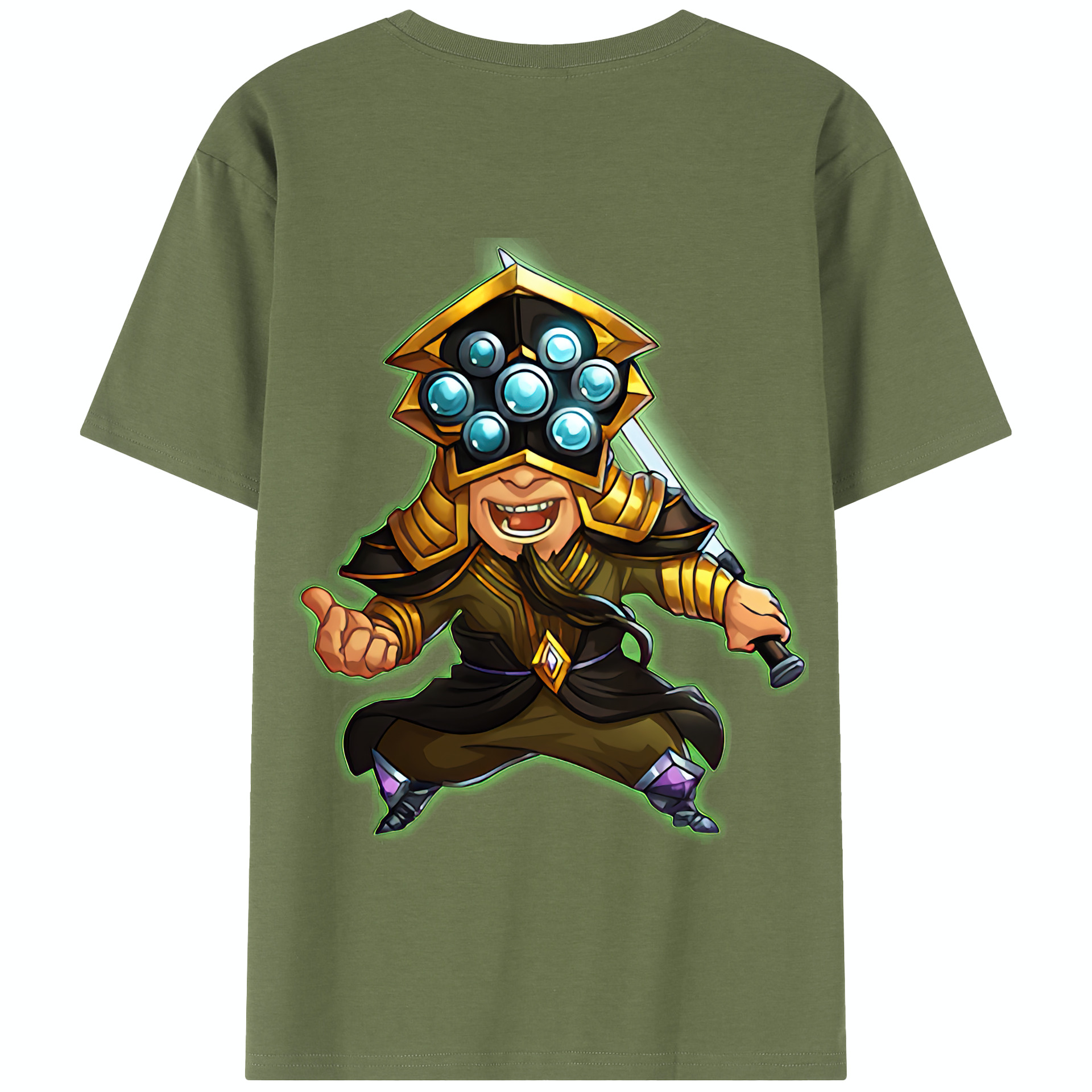 リーグ・オブ・レジェンド League of Legends LOL 綿100％半袖Tシャツ（背面プリント）